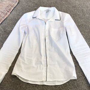 H&M white button up blouse